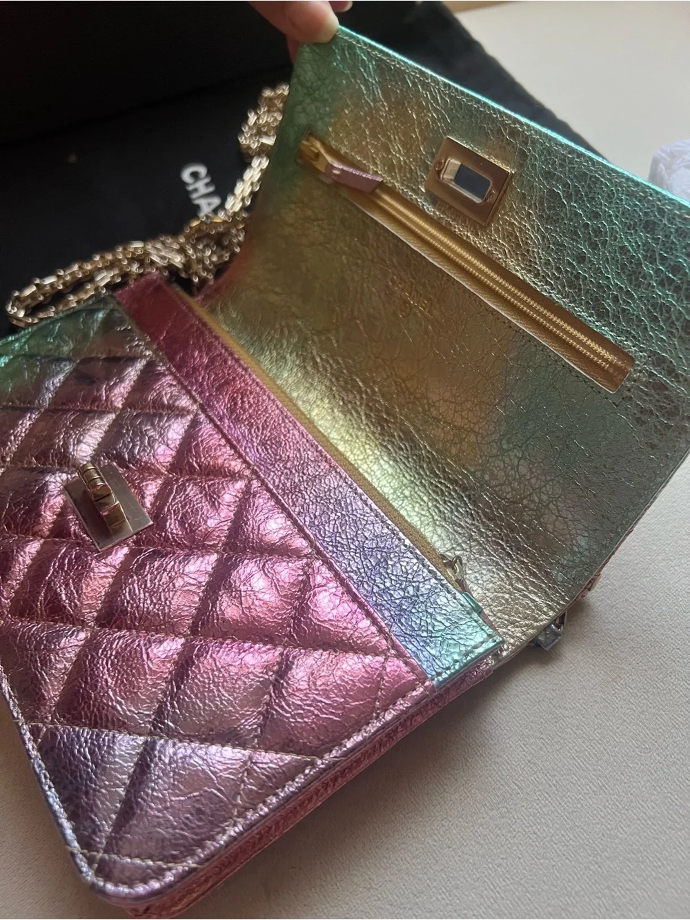 Chanel Multicolor Iridescent WOC crossbody - Picture 8 of 9